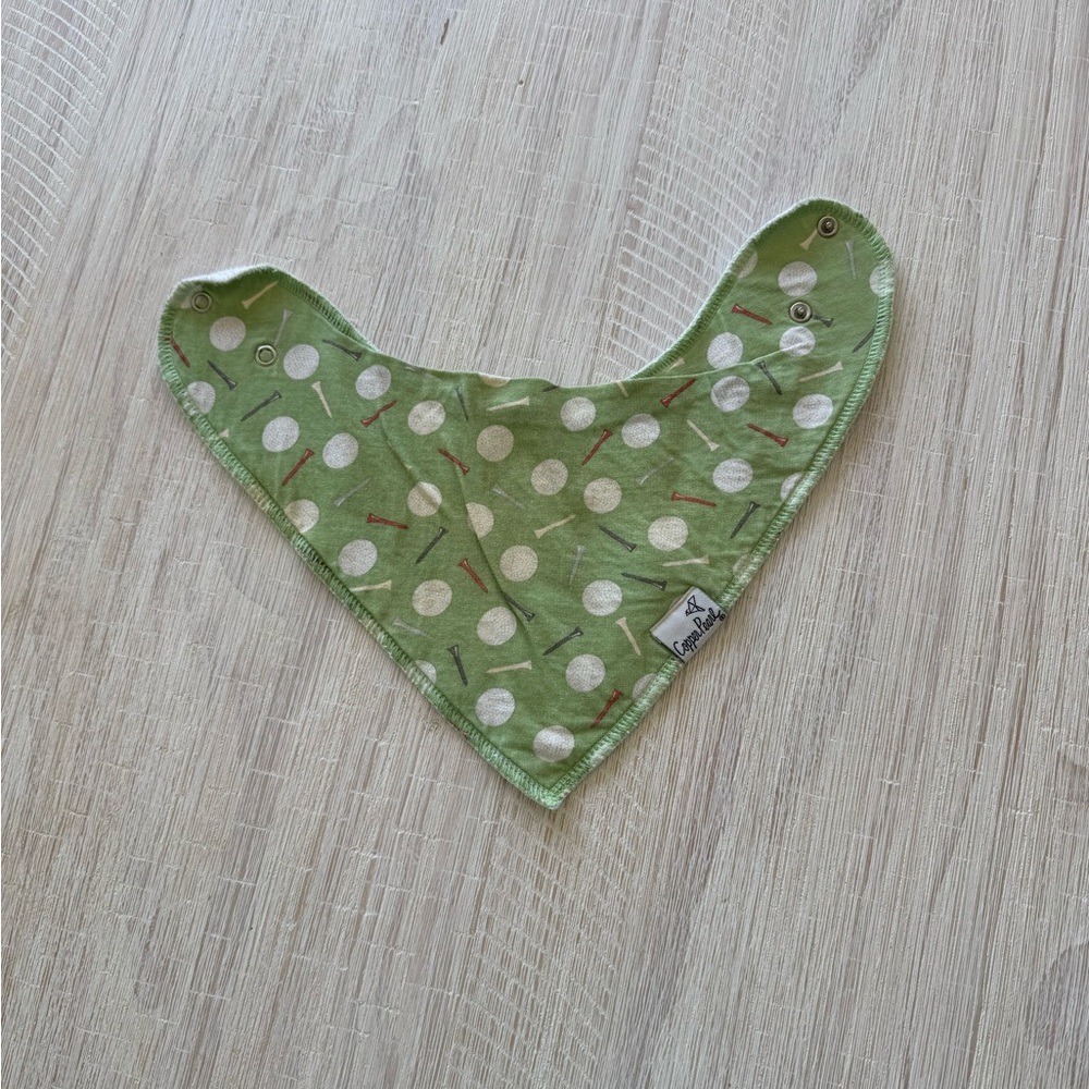Copper Pearl Golf Baby Bandana Bib